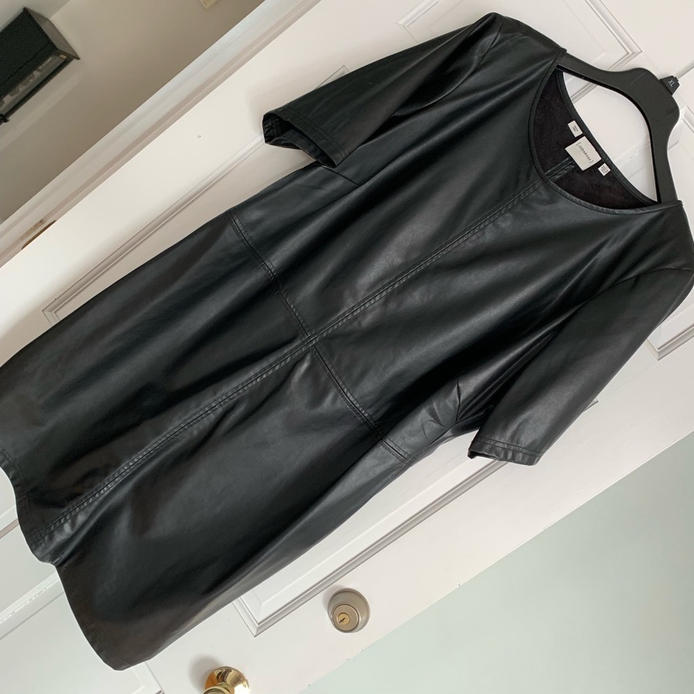 Women’s Plus Faux Leather Dress